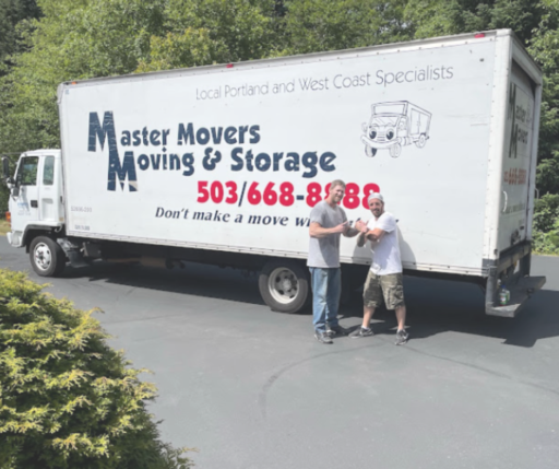 Master Movers Truck and workers